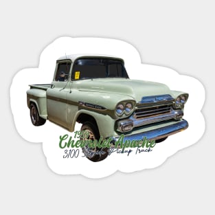 1959 Chevrolet Apache 3100 Stepside Pickup Truck Sticker